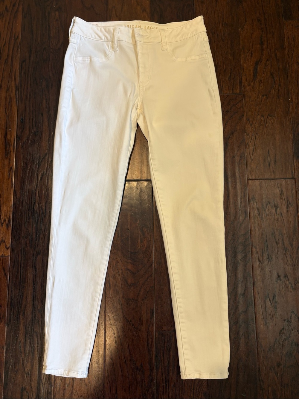 American Eagle Outfitters White Skinny Jeans - High Rise, Sz - 10